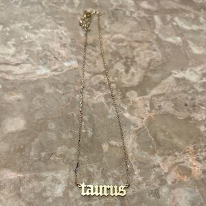 Gold Taurus Necklace